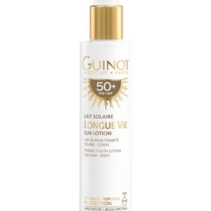 guinot, longue vie, rafforzamento, lozione solare, spf 50+, 150 ml