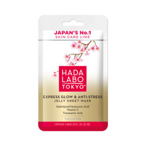 hada labo tokyo, premium, acido ialuronico, luminosità & anti stress, maschera per il viso, viso, giorno, 23 ml