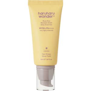 haruharu wonder, black rice, protezione, crema solare, per il viso, spf50+, 50 ml