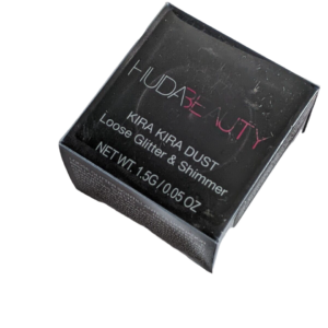 huda beauty, kira kira dust, ombretto glitterato sfuso, perfettamente difettoso, 1.1 g