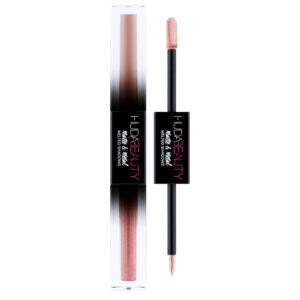 huda beauty, matte & metal, ombretto liquido, toast alla cannella, 4 ml