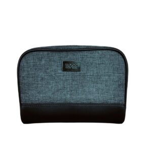 hugo boss, boss bottled tonic, articoli da toeletta, borsa in tessuto gwp, grigio
