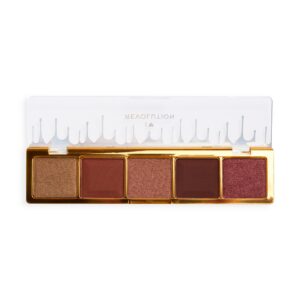 i heart revolution, mini chocolate, palette di ombretti, ganache al cioccolato al latte, 5 sfumature, 5.5 g