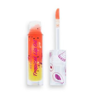 i heart revolution, tropical, riempimento, olio per le labbra, papaya, 3.8 ml