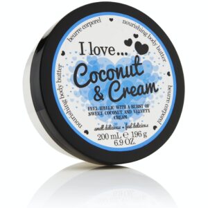 i love, coconut & cream, idratante, burro per il corpo, 200 ml