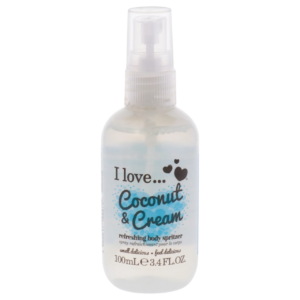 i love, coconut & cream, spray profumato, per le donne, 100 ml
