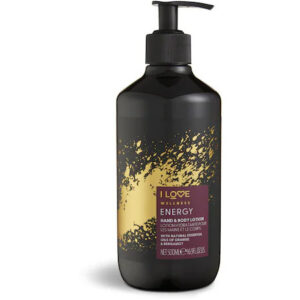 i love, wellness energy, vegano, idratante e ammorbidente, arancia & bergamotto, lozione, per mani e corpo, 500 ml