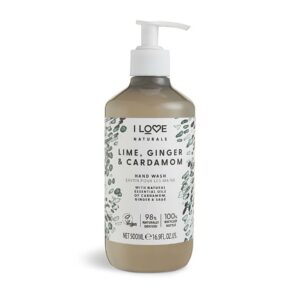 i love, naturals collection, lime, zenzero & cardamomo, pulizia, sapone liquido, per le mani, 500 ml