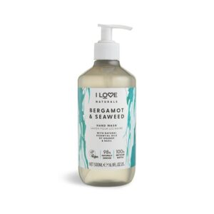 i love, naturals collection, bergamotto & alghe marine, sapone liquido, per le mani, 500 ml