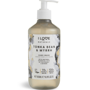 i love, naturals collection, fava tonka & mirra, sapone liquido, per le mani, 500 ml