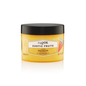 i love, signature collection, vegano, idratante, frutti esotici, burro per il corpo, 330 ml