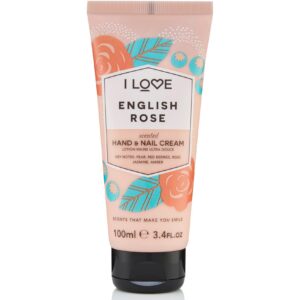 i love, signature collection, rosa inglese, idratante, crema per mani e unghie, rosa inglese, 100 ml
