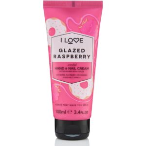 i love, signature collection, idratante, crema per mani e unghie, lampone glassato, 100 ml