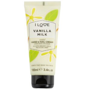 i love, signature collection, idratante, crema per mani e unghie, latte alla vaniglia, 100 ml