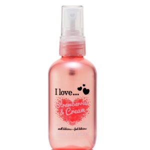 i love, strawberries & cream, spray profumato, per le donne, 100 ml