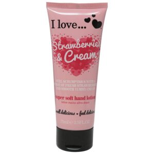 i love, originals, idratante, crema per le mani, fragole e panna, 75 ml