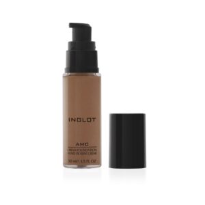 inglot, amc, bagliore naturale, fondotinta in crema, nf mw107, 30 ml