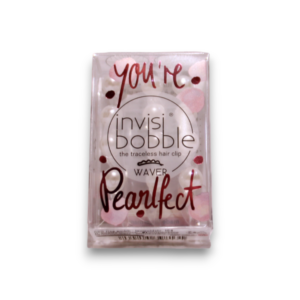 set trio, invisibobble, waver you're pearlfect, fermacapelli, cristallino, 3 pz