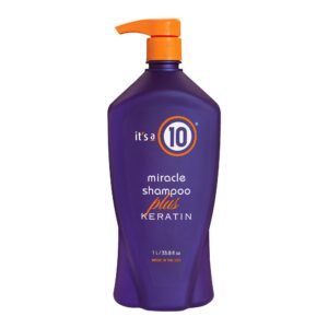 it's a 10, miracle shampoo plus keratin, shampoo per capelli, idrata e proteggi, 1000 ml