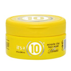 it's a 10, miracle, maschera di argilla per trattamento capelli, per protezione e stabilità, 240 ml
