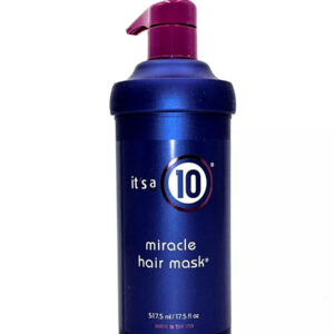 it's a 10, miracle, maschera crema trattamento capelli, liscia e ammorbidisci, 517.5 ml