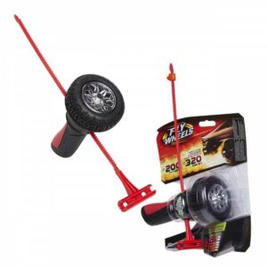 jakks pacific, 1 pneumatico + eiettore fuoristrada nbd pro, jakks pacific, ruote volanti, rosso/nero, per ragazzi