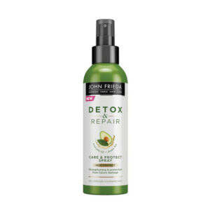 john frieda, detox & repair, olio di avocado, lacca per capelli, protezione dal calore, 100 ml