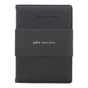 john varvatos, notebook, gwp notebook, black
