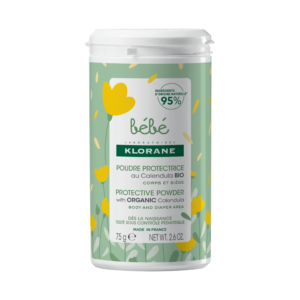 klorane, baby, protettivo, polvere per il corpo, 75 g