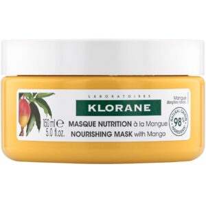 klorane, mango butter nutrition, maschera crema trattamento capelli, per nutrire, 150 ml