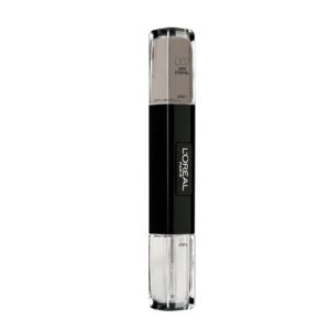 l'oreal paris, infallible, smalto per unghie 2 in 1, 002, grigio eterno, 2 x, 5 ml