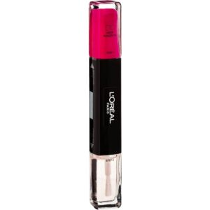 l'oreal paris, infallible, smalto per unghie 2 in 1, 010, mantieni il magenta, 2 x, 5 ml