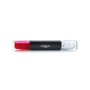 l'oreal paris, infallible, smalto per unghie 2 in 1, mtx 026, fucsia, 2 x, 5 ml