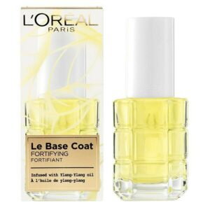 l'oreal paris, le base coat, olio essenziale di ylang ylang, fortificazione, trattamento con olio per unghie, 13.5 ml