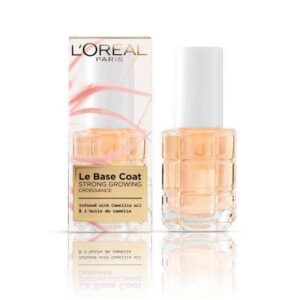 l'oreal paris, le base coat, olio di camelia, crescente, trattamento con olio per unghie, 13 ml