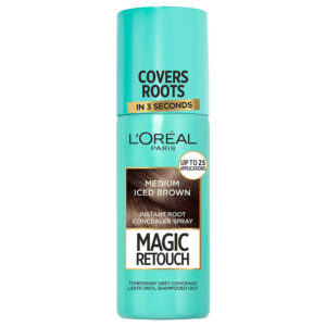 l'oreal paris, magic retouch, spray ritocco radici, medium iced brown, 75 ml