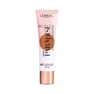 l'oreal paris, skin paradise, aloe vera, idratante, crema all'acqua, per il viso, spf 20, 02, profondo, 30 ml