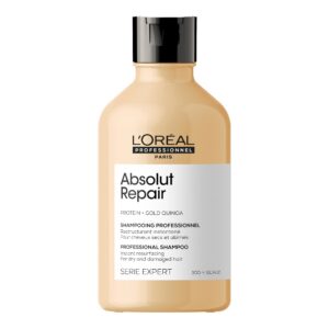 l'oreal professionnel, serie expert absolut repair, proteina + quinoa d'oro, shampoo per capelli, risurfazione istantanea, 300 ml