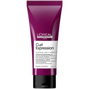 l'oreal professionnel, serie expert curl expression, glicerina 2% + urea h + semi di ibisco, trattamento in crema senza risciacquo per capelli, idratazione intensa, 200 ml