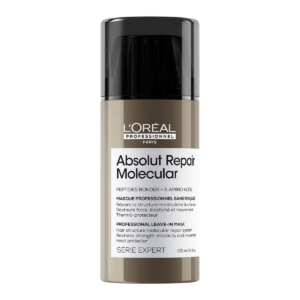 l'oreal professionnel, serie expert absolut repair molecular, trattamento in crema senza risciacquo per capelli, per la riparazione, 100 ml