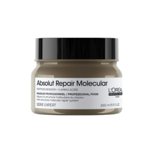 l'oreal professionnel, serie expert absolut repair molecular, maschera crema trattamento capelli, per la riparazione, 250 ml