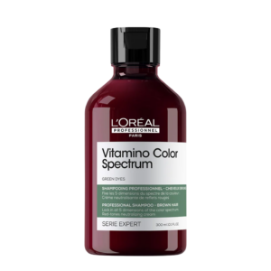 l'oreal professionnel, vitamino color spectrum green, shampoo per capelli, neutralizzazione dei toni rossi, 300 ml