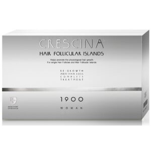 labo, crescina follicular islands 1900, per la stimolazione della crescita, siero trattamento in fiale, per il cuoio capelluto, per le donne, 10 +10 pz