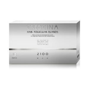 labo, crescina follicular islands 2100, per la stimolazione della crescita, siero trattamento in fiale, per il cuoio capelluto, per uomini, 20 pz