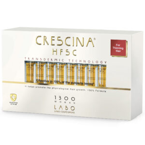 labo, crescina, transdermic hfsc 1300, per la stimolazione della crescita, siero trattamento in fiale, per il cuoio capelluto, per le donne, 20 pz, 3.5 ml