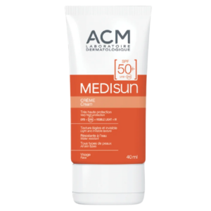laboratoire acm, medisun, idratante, crema solare, per il viso, 50+, 40 ml