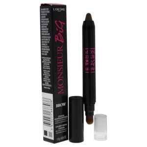 lancome, monsieur big brow, miscelazione, crema per sopracciglia matita & spazzola 2 in 1, 03, marrone, 1.5 g