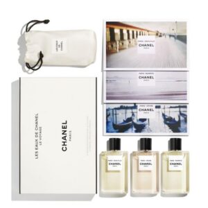 les eaux de chanel set chanel: paris – deauville, eau de toilette, for women, 30 ml + paris – venise, eau de toilette, for women, 30 ml + paris – biarritz, eau de toilette, for women, 30 ml