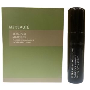 m2 beaute, ultra pure solutions, peptide & vitamina b, energizzante, spray nebbia, per il viso, 5 ml *miniatura