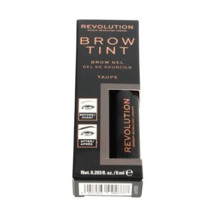makeup revolution, brow tint, gel per sopracciglia, talpa, 6 ml